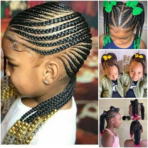 Kids braided hairstyle