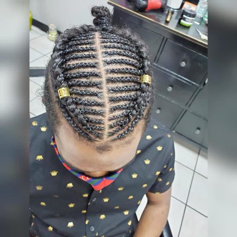 Kinky twists hairstyle