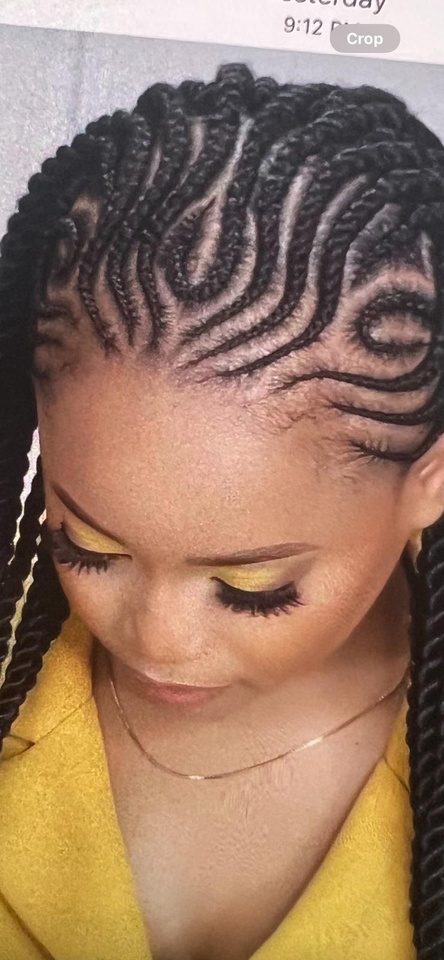 Kinky twists hairstyle