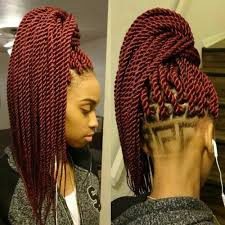 Senegalese twists hairstyle